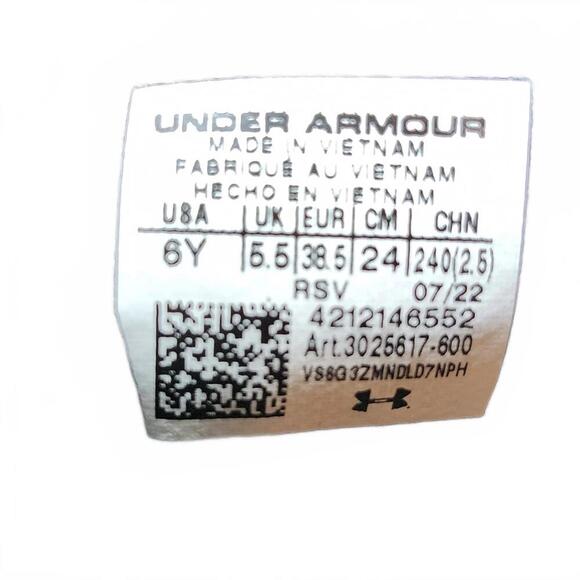 Under Armour Boys' Grade School Lockdown 5 Basketball Shoes Red Black Size 6Y - Picture 8 of 9